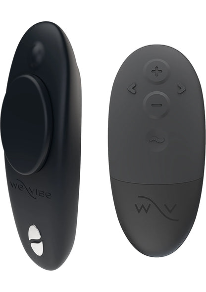 Moxie+ by We-Vibe afstandsbedieningen zwart, ovaal ontwerp met plus en min-knoppen