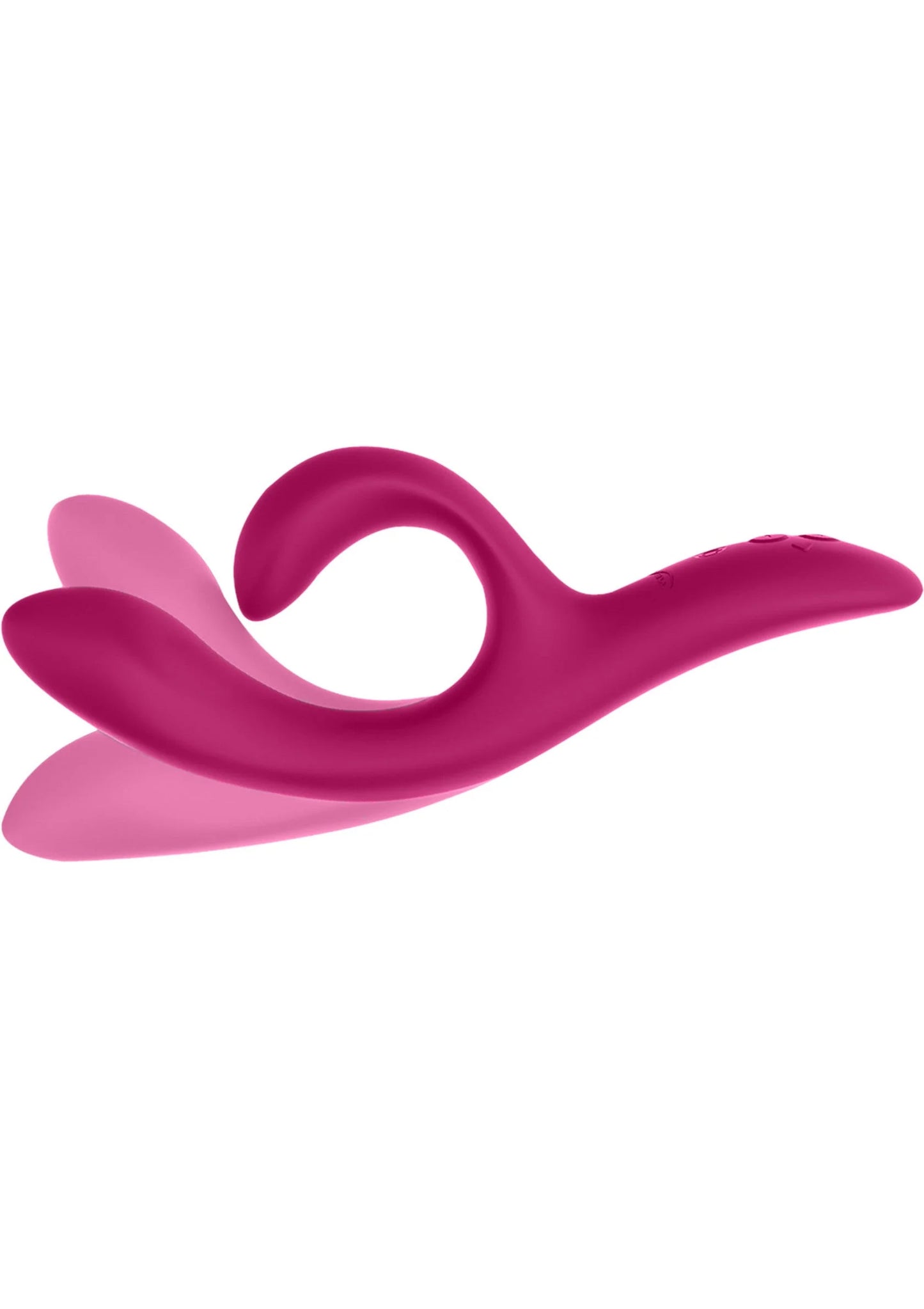 Roze Nova 2 seksspeeltje in zijaanzicht, ovale opening en brede basis