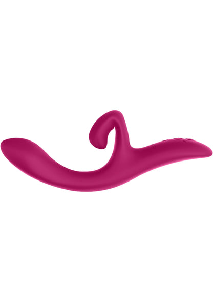 Magenta Nova 2-vibrator met gebogen vorm en afgeronde kop