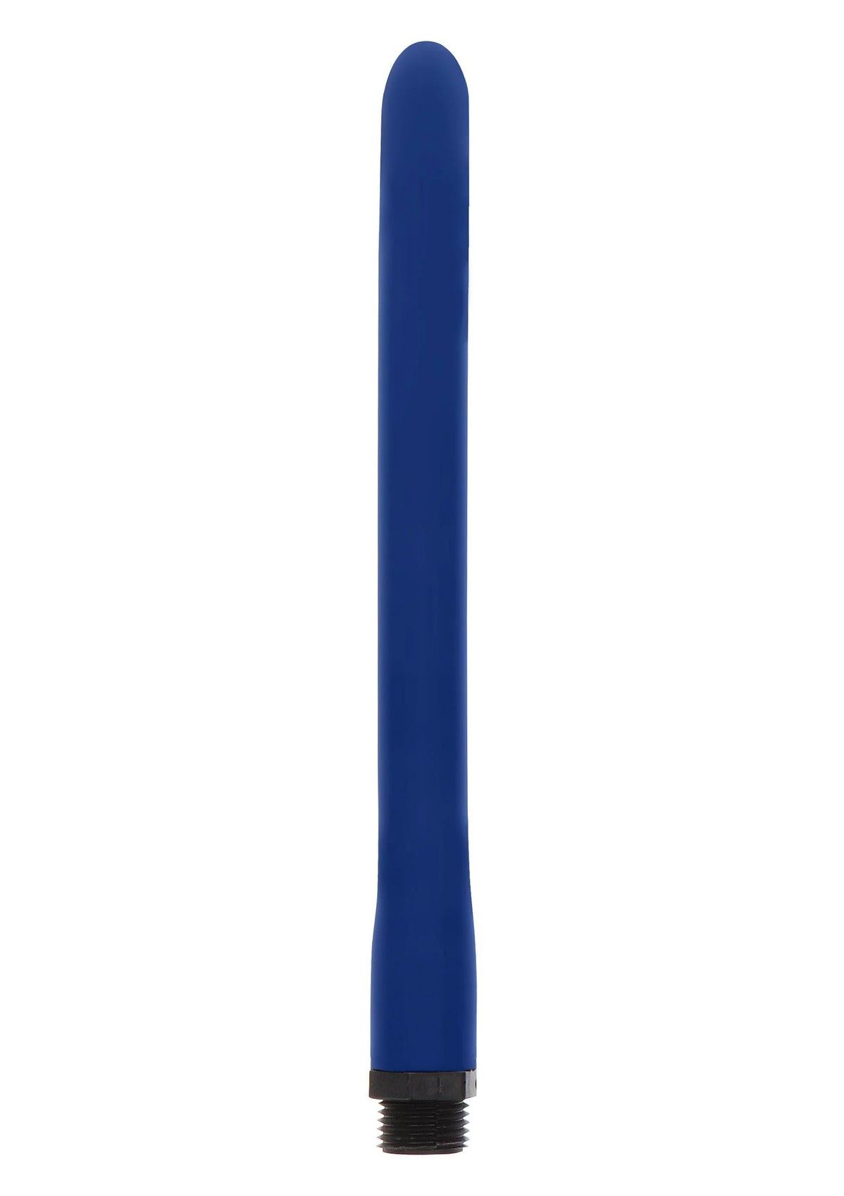 Blauwe anale douche toy met schroefdraad onderzijde