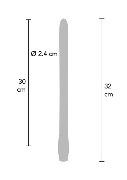 Anale douche maattekening: 30 cm lengte en Ø 2,4 cm