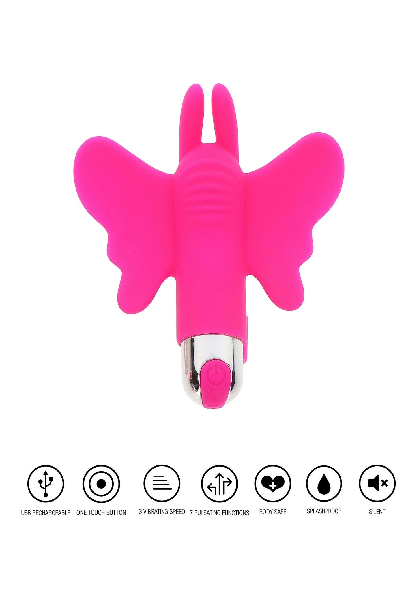 Beste vandaag nog: Finger Vibe Butterfly Pleaser Rechargeable by ToyJoy - bij Happytoys