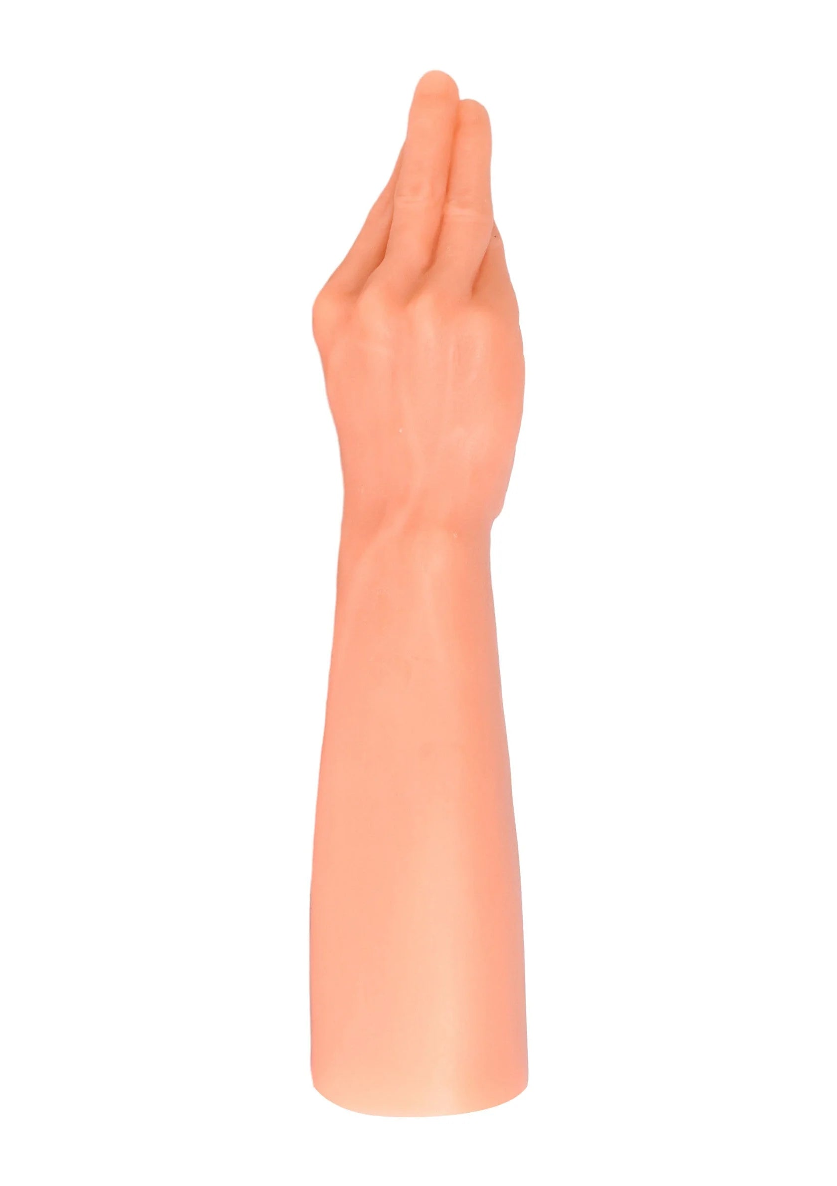 Handvormig seksspeelgoed (36 cm) met opgestoken hand, vleesroze