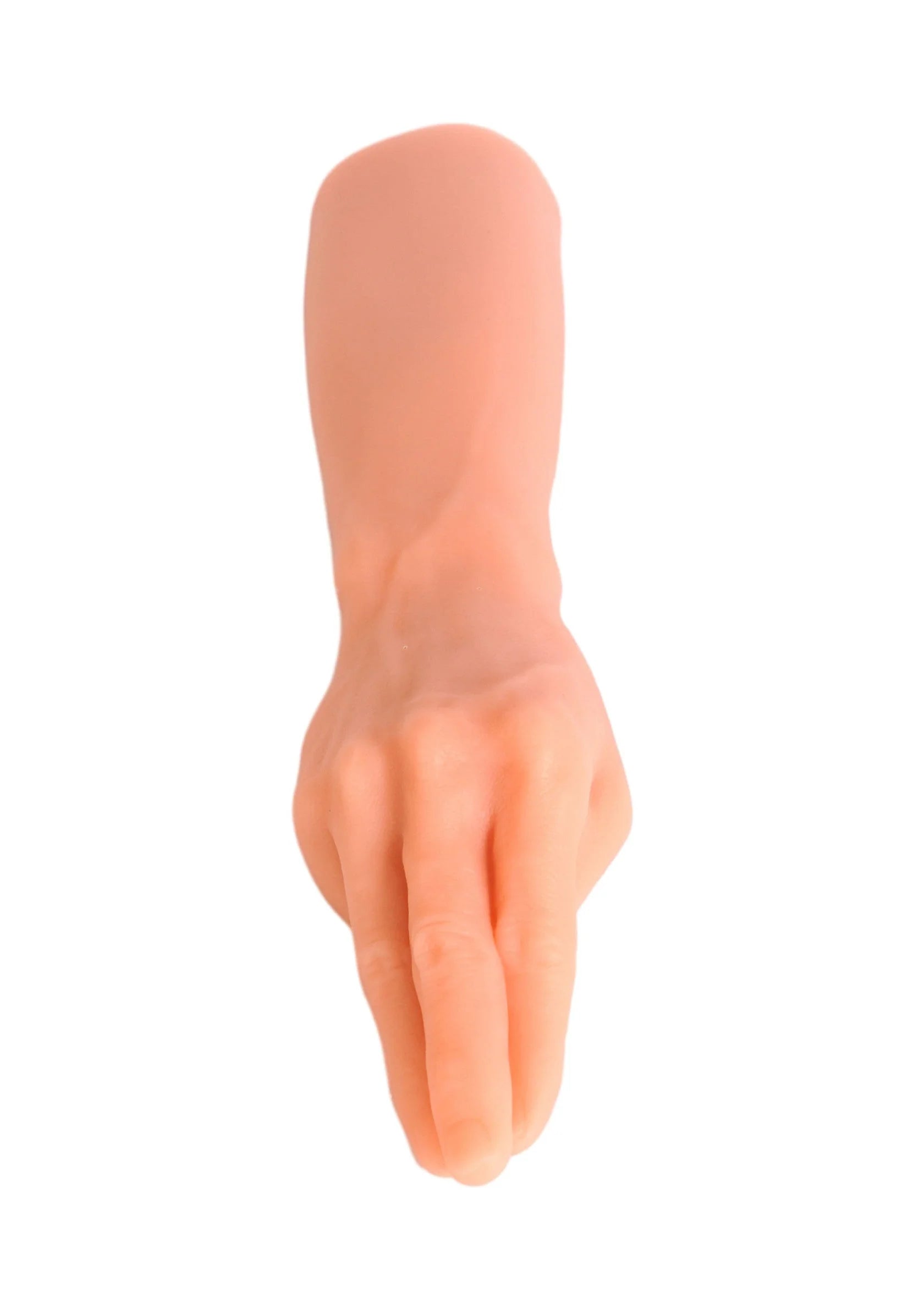 Handvormig seksspeelgoed (36 cm) met neerwaartse vingers, vleesroze
