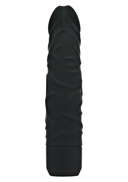 ToyJoy vibrator, zwart met reliëf en brede platte basis