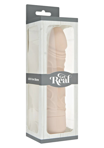 Verpakte ToyJoy vibrator in doos met beige productillustratie