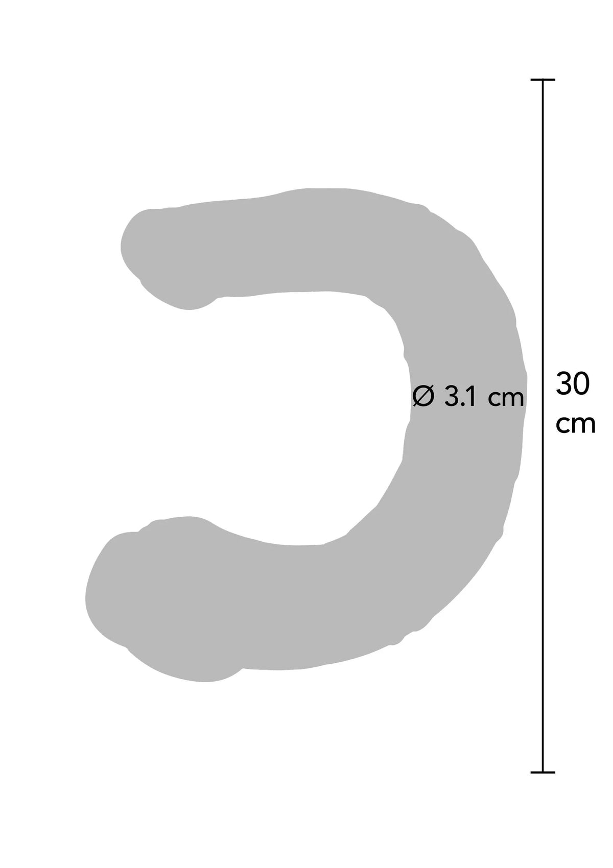 Bestel: Double Dong Realistic Mini Silicone - bij Happytoys: de erotische sex webshop | liever Happy dan Easy ⭐⭐⭐⭐⭐