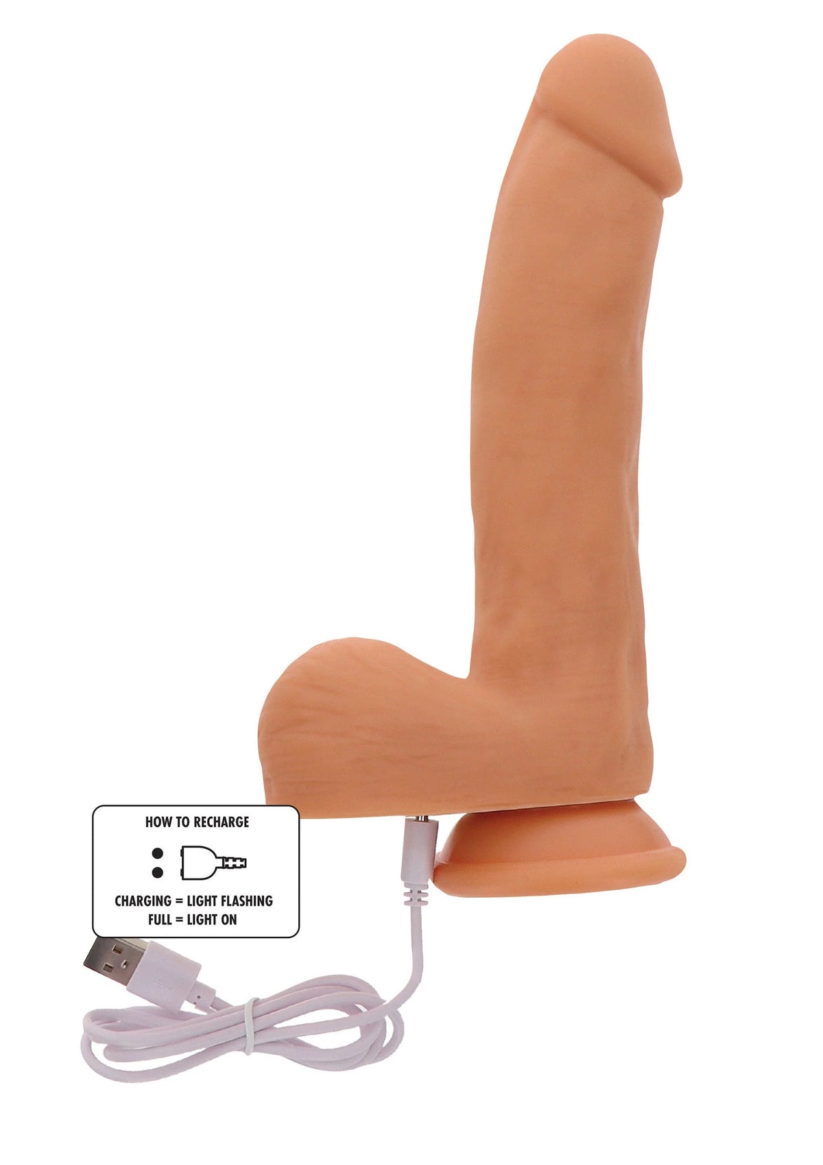 Beste vandaag nog: Naked Thrusting Dildo Silicone 19.5 cm by ToyJoy - bij Happytoys Sexshop: Toys for Feeling Happy & Easy 😊