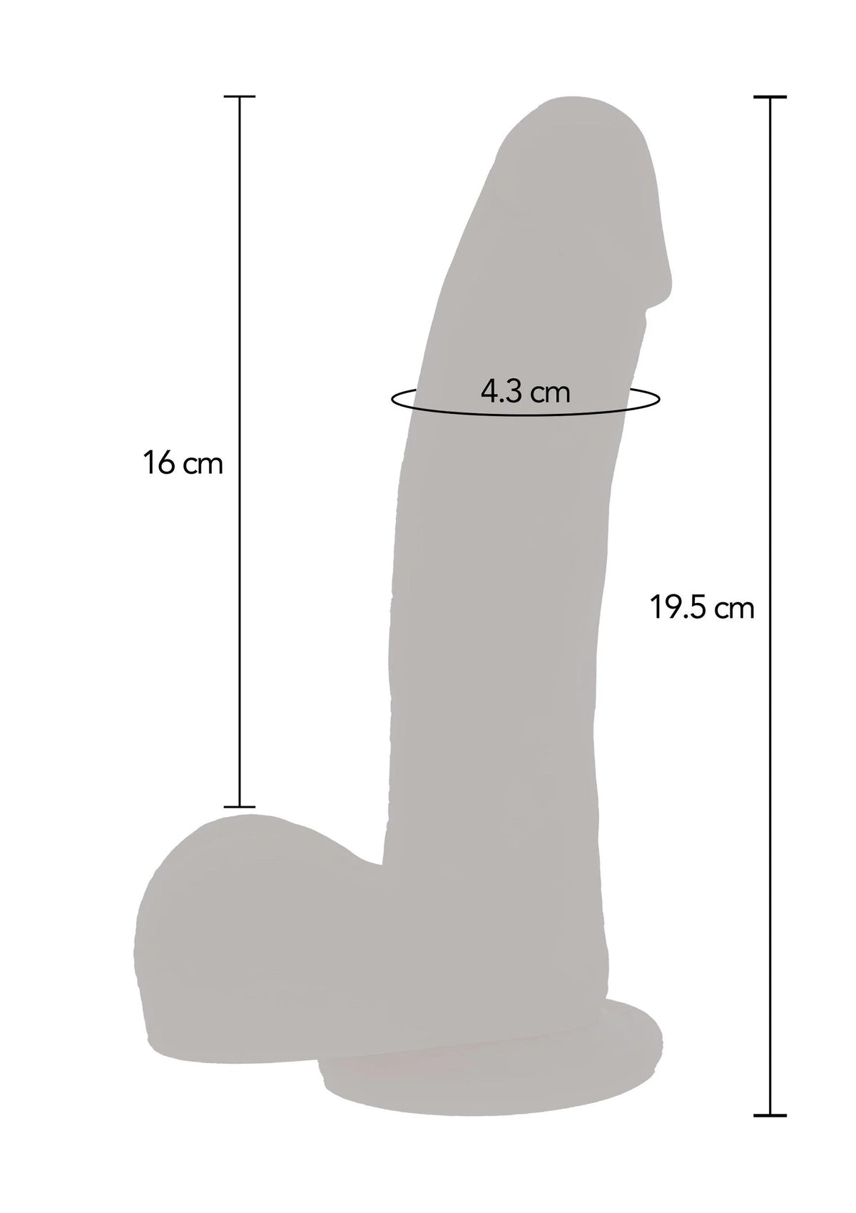 Beste vandaag nog: Naked Thrusting Dildo Silicone 19.5 cm by ToyJoy - bij Happytoys Sexshop: Toys for Feeling Happy & Easy 😊