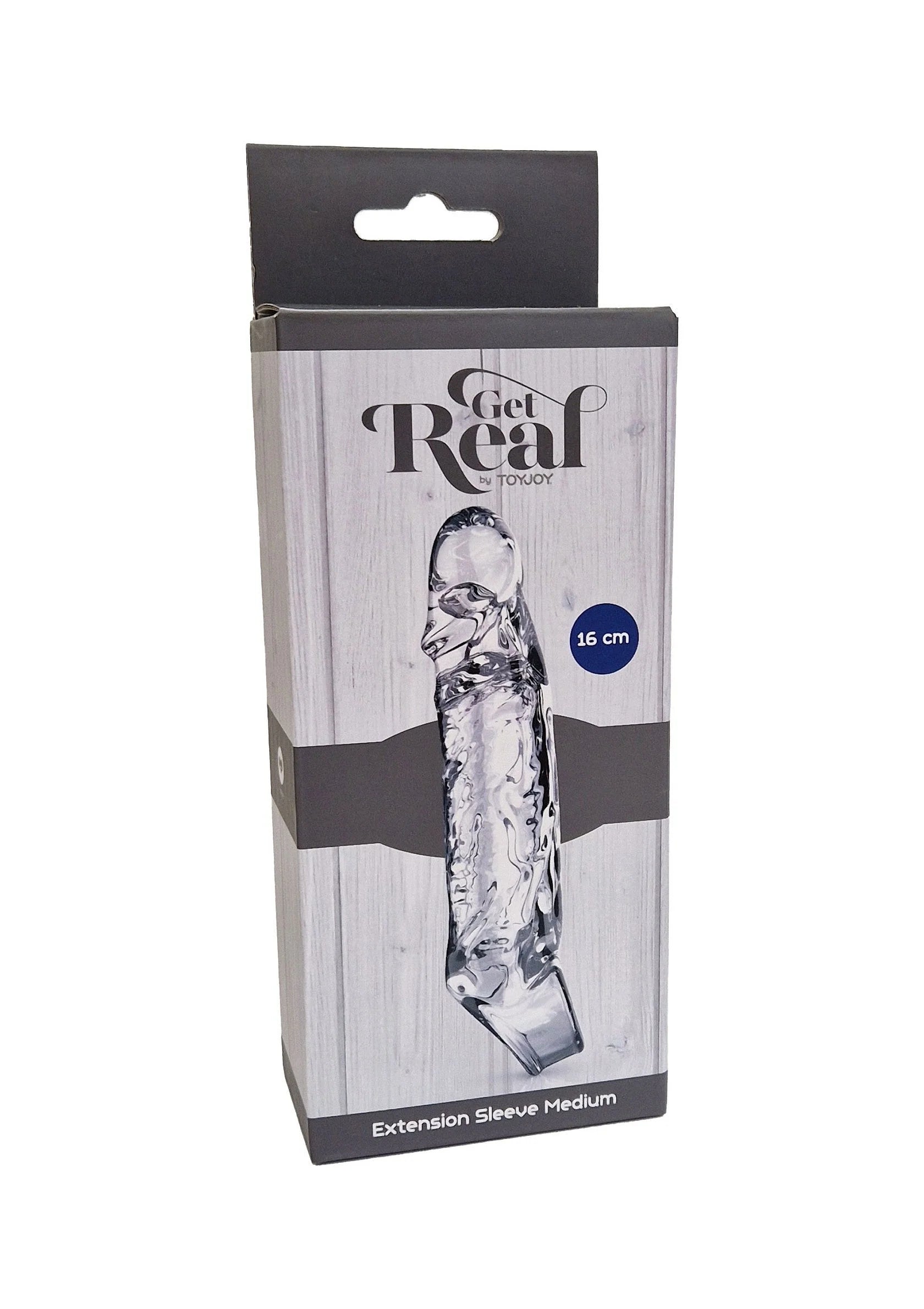 TPE extensiemouw medium 16 cm, transparant, merkverpakking