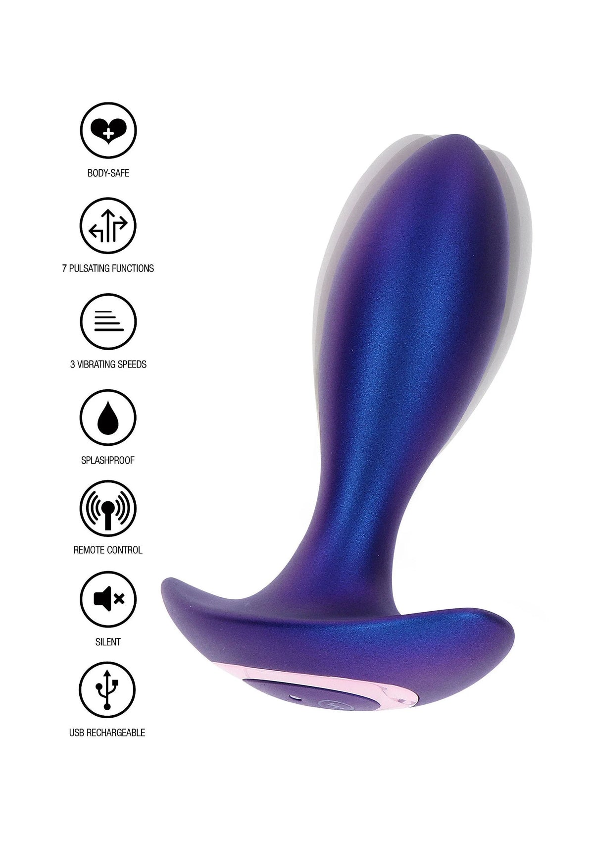 Bestel: The Brave Vibrating Anal Plug - bij Happytoys: de erotische sex webshop | liever Happy dan Easy ⭐⭐⭐⭐⭐