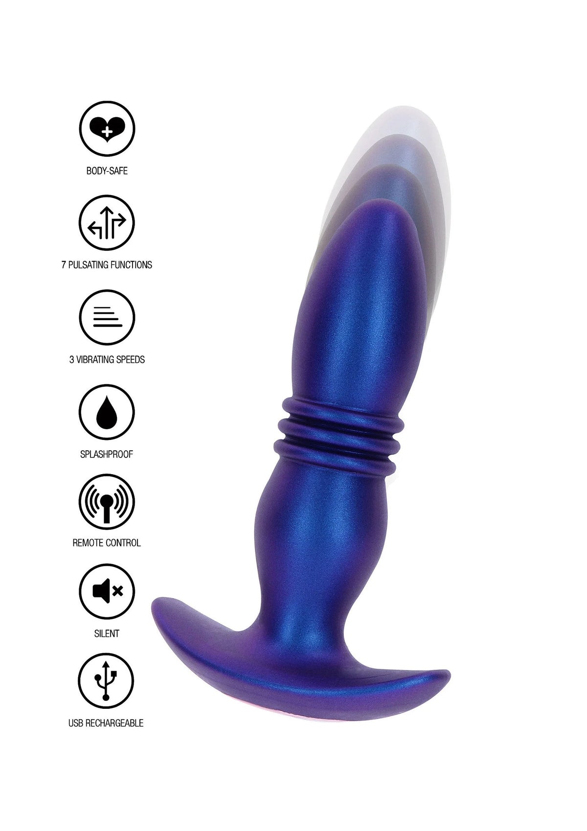 Bestel: The Tough Thrusting Vibrating Plug - bij Happytoys: de erotische sex webshop | liever Happy dan Easy ⭐⭐⭐⭐⭐