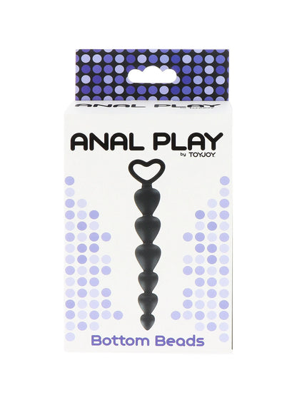 Verpakkingskaart met afbeelding van ToyJoy anale bottom beads