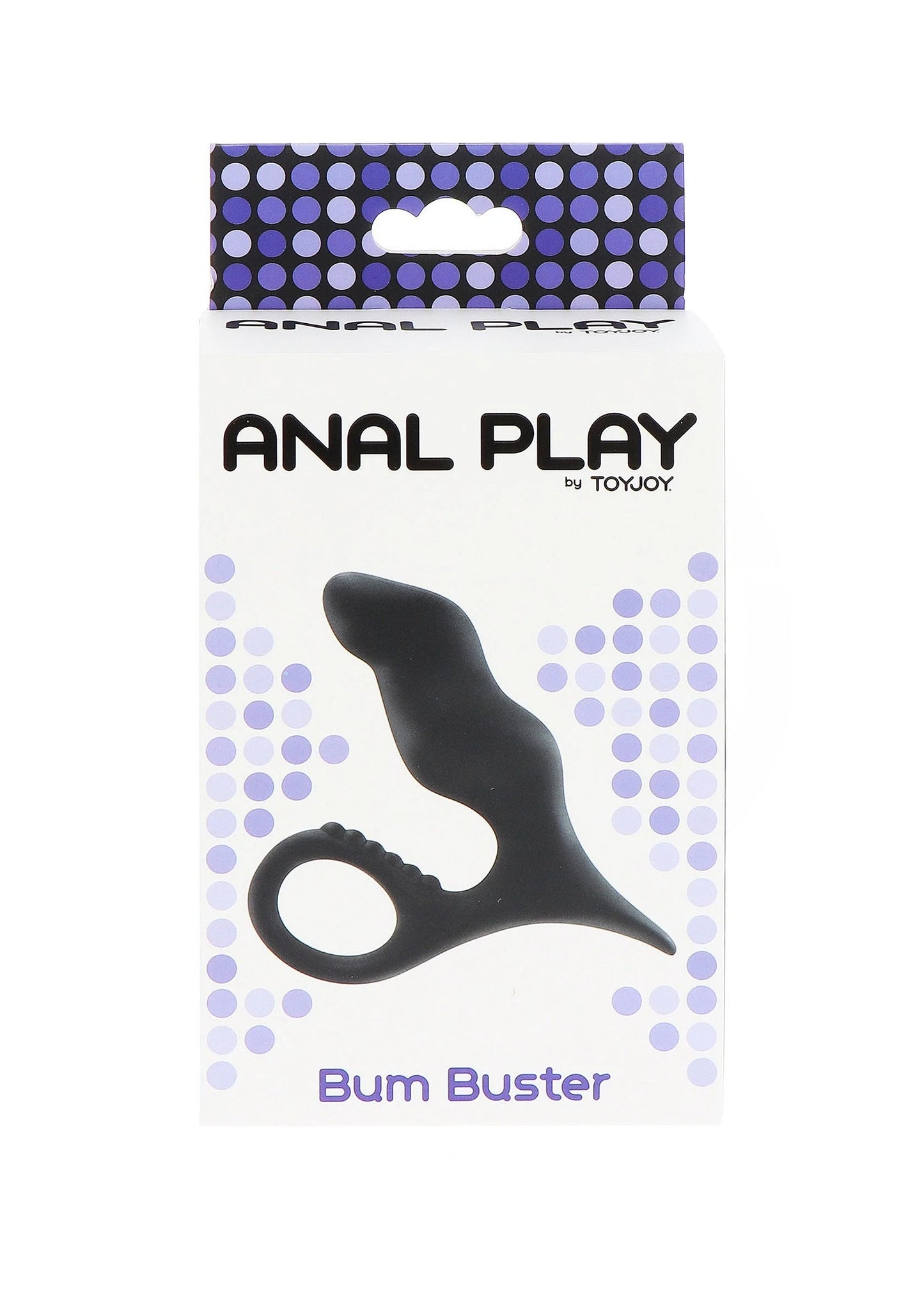 ANAL PLAY Bum Buster verpakking met zwarte anale plug