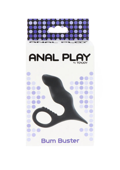 ANAL PLAY Bum Buster verpakking met zwarte anale plug