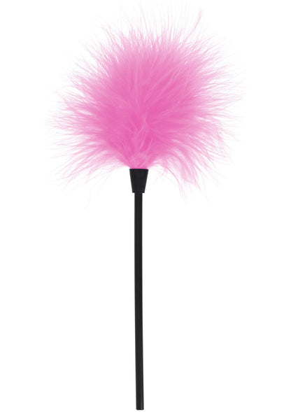 ToyJoy pluimentikker met roze veerbol en zwarte steel