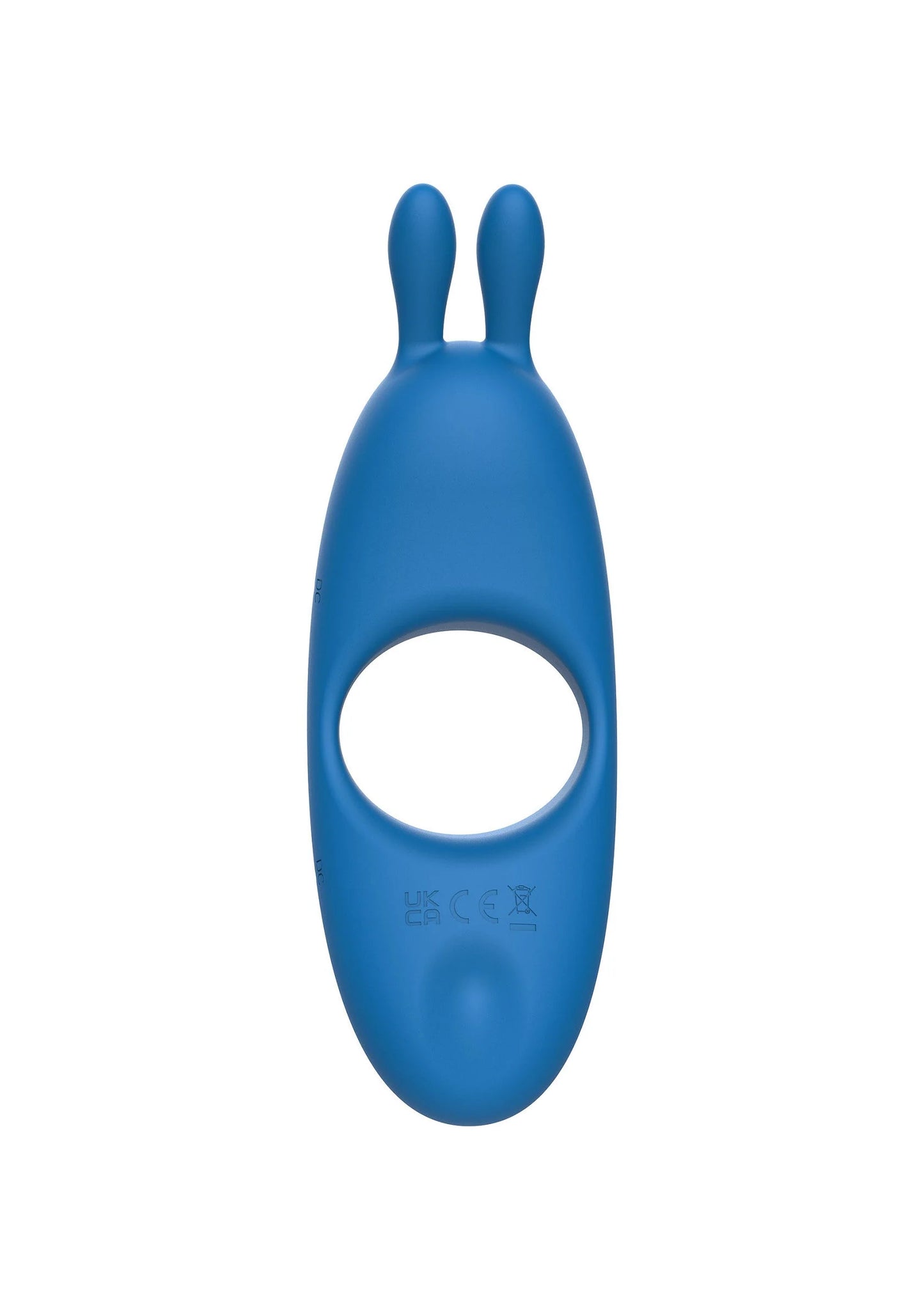 Blauwe C-ring voor koppels met twee konijnoren en ronde opening