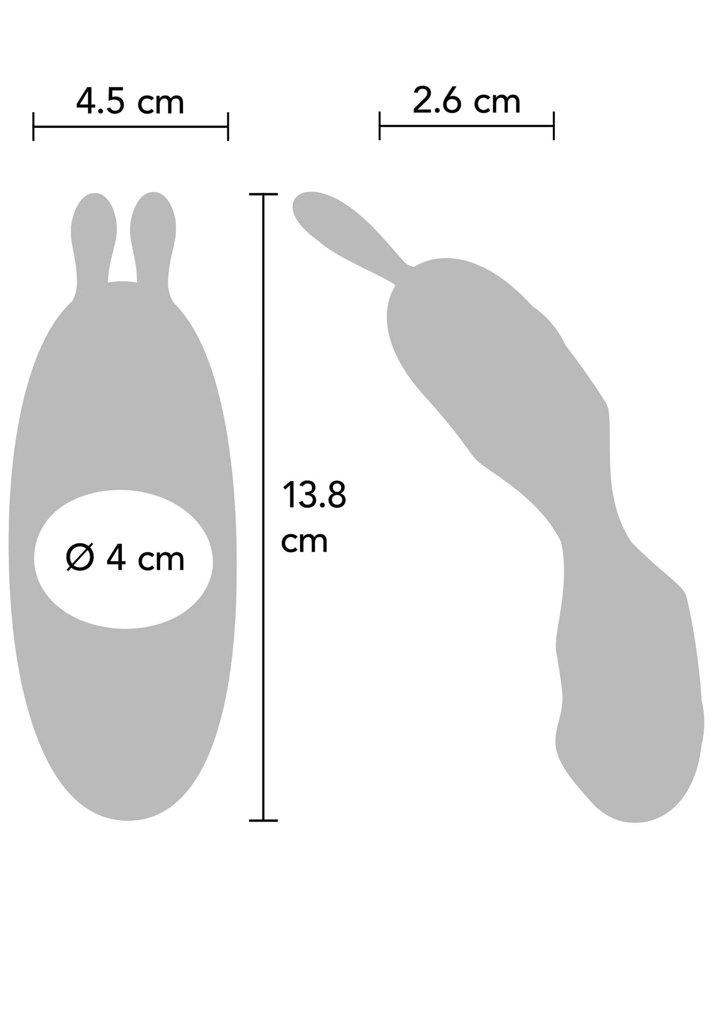C-ring voor koppels met afmetingen: 13,8 cm lengte en Ø 4 cm opening