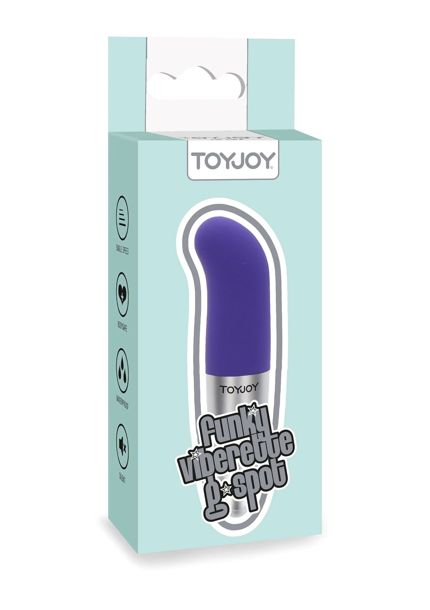 Viberette G-spot vibrator in paars met ToyJoy verpakking