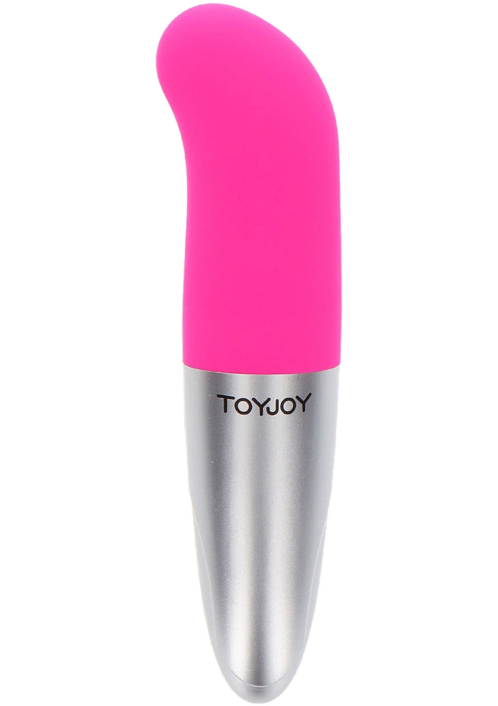 Roze ToyJoy G-spot vibrator met zilveren handgreep