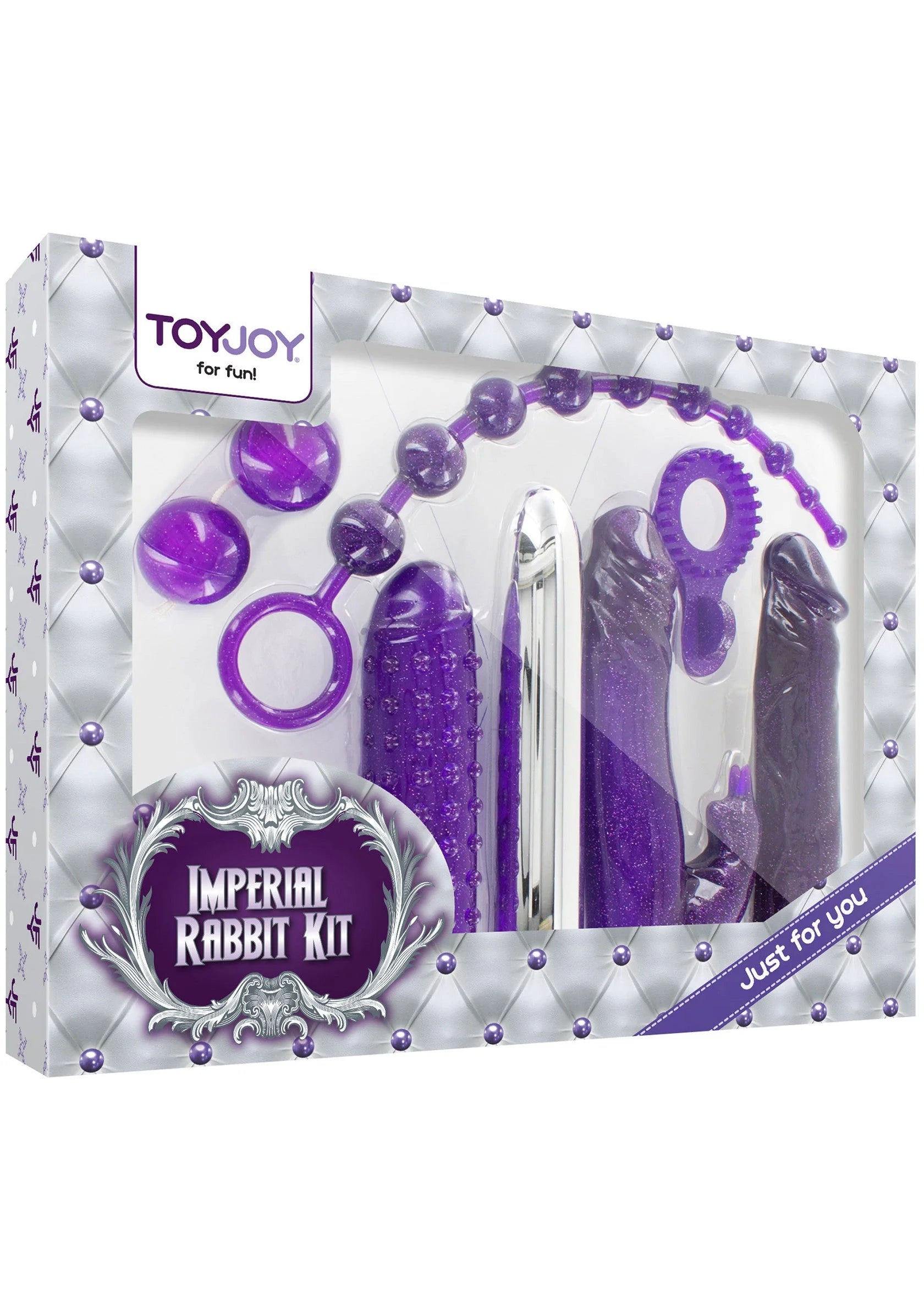 Beste vandaag nog: Just for You Imperial Rabbit Kit by ToyJoy - bij Happytoys - Default Title - 10435 - PURPLE