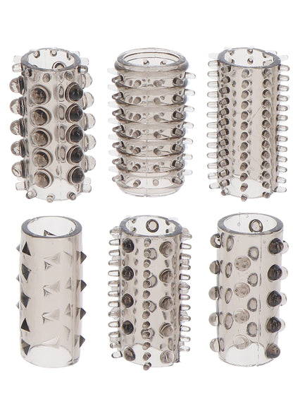 Bestel: Power Penis Sleeve Set - bij Happytoys: de erotische sex webshop | liever Happy dan Easy ⭐⭐⭐⭐⭐ - Default Title - 10455 - GREY