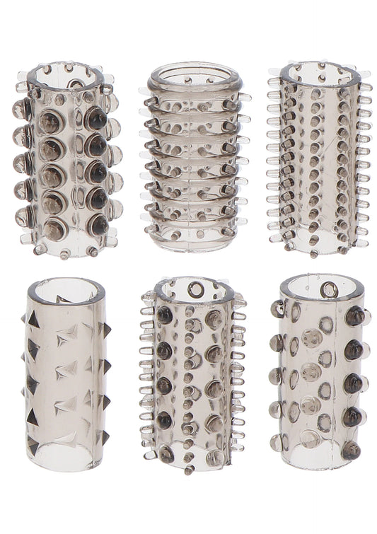 Bestel: Power Penis Sleeve Set - bij Happytoys: de erotische sex webshop | liever Happy dan Easy ⭐⭐⭐⭐⭐ - Default Title - 10455 - GREY