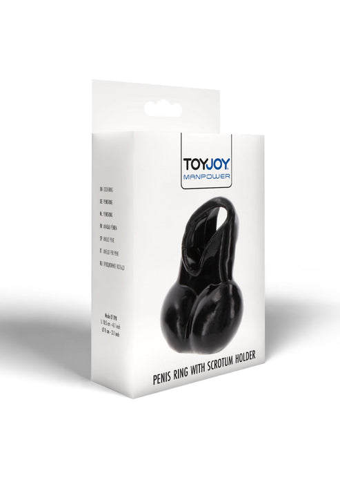 Penis Ring with Scrotum Holder by ToyJoy Manpower