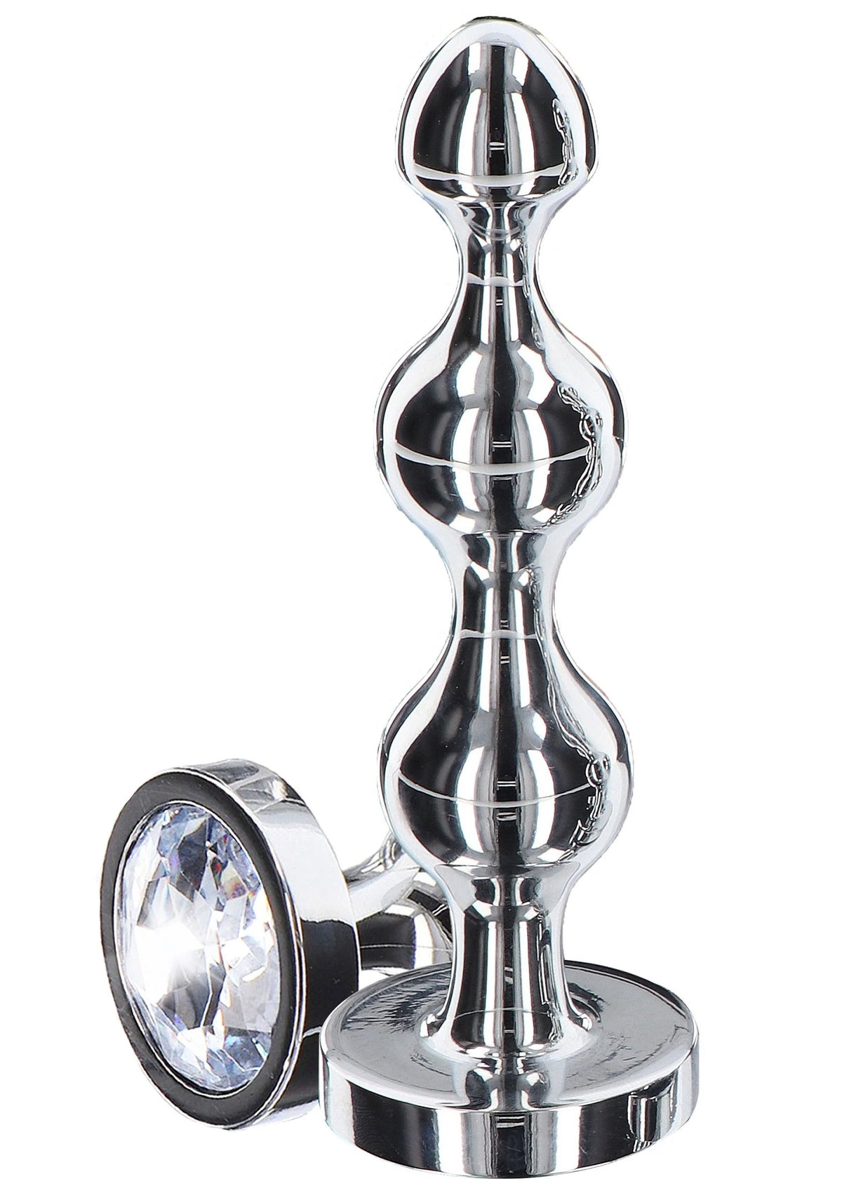 Beste vandaag nog: Diamond Star Beads Large by ToyJoy Anal Play - bij Happytoys Sexshop: online sex shop for Feeling Happy & Easy 😊 - Default Title - 10578 - SILVER