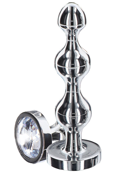 Beste vandaag nog: Diamond Star Beads Large by ToyJoy Anal Play - bij Happytoys Sexshop: online sex shop for Feeling Happy & Easy 😊 - Default Title - 10578 - SILVER