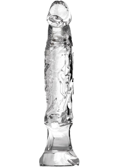 Transparante anale starter 16 cm met brede voet en afgeronde top