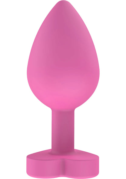 Toyjoy buttplug, roze siliconen kegelvormig met brede ronde voet