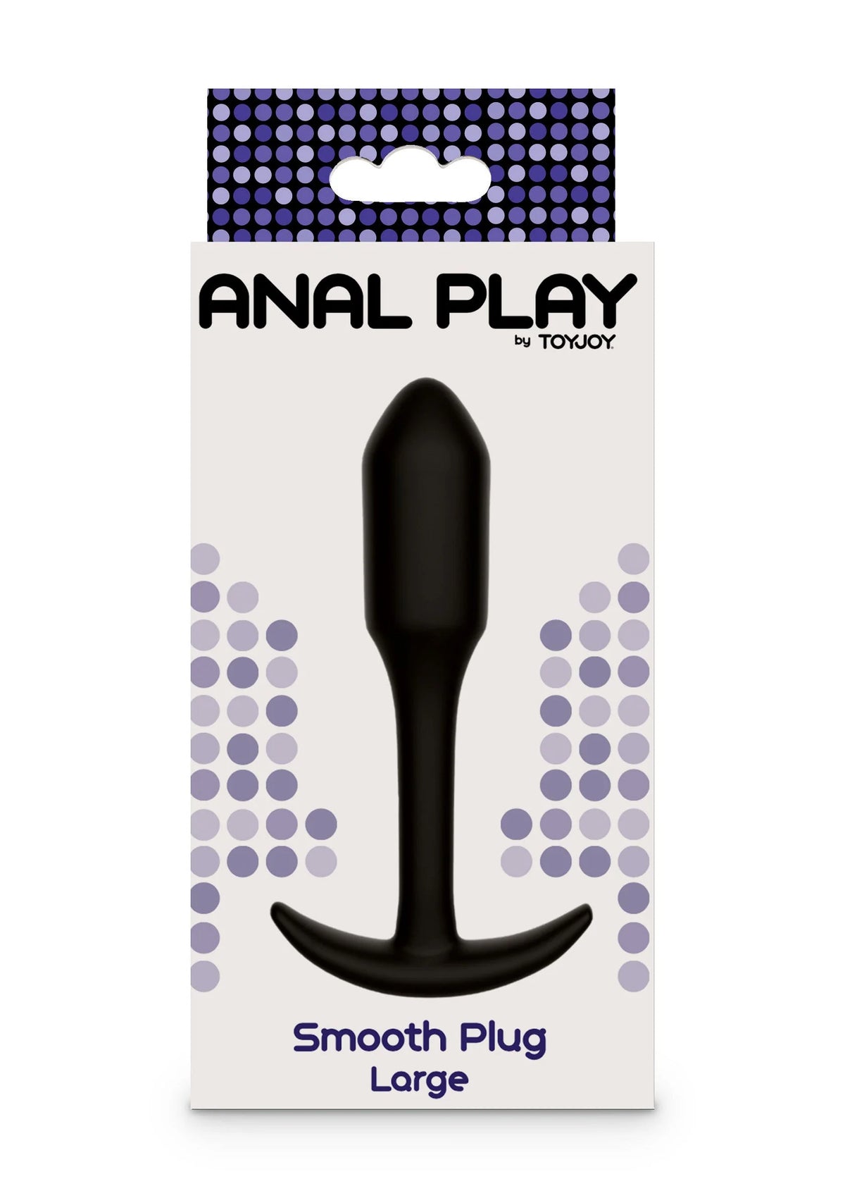 Verpakking van ANAL PLAY met zwarte Smooth Plug Large anale plug