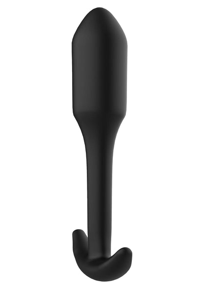 ToyJoy gladde anale plug groot, zwart, slanke vorm met brede, afgeronde voet
