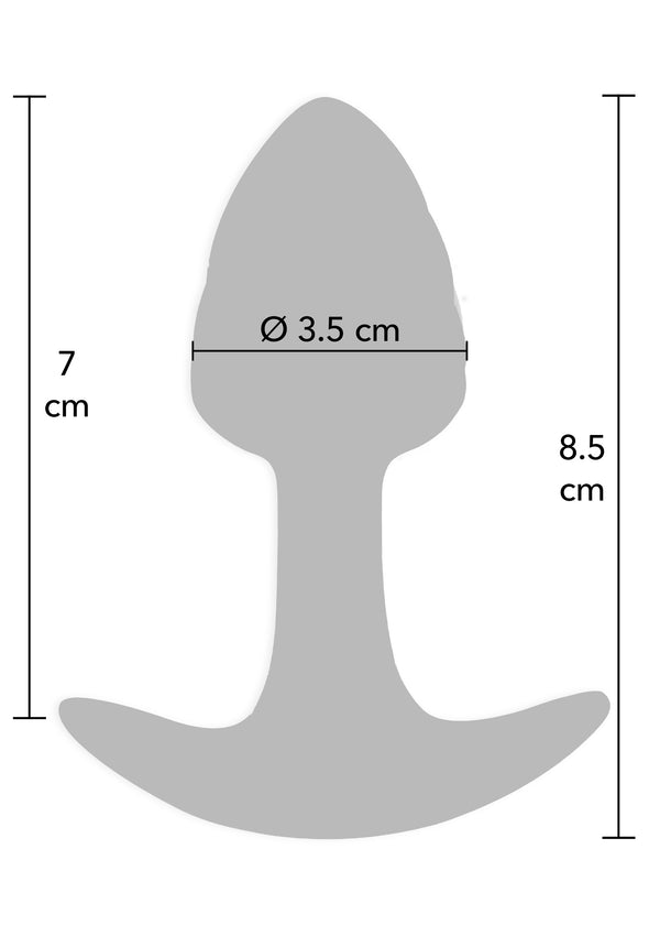 Kristall Buttplug klein