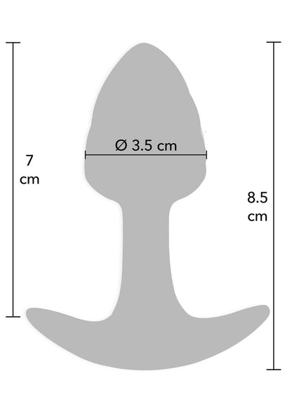 Kristall Buttplug klein