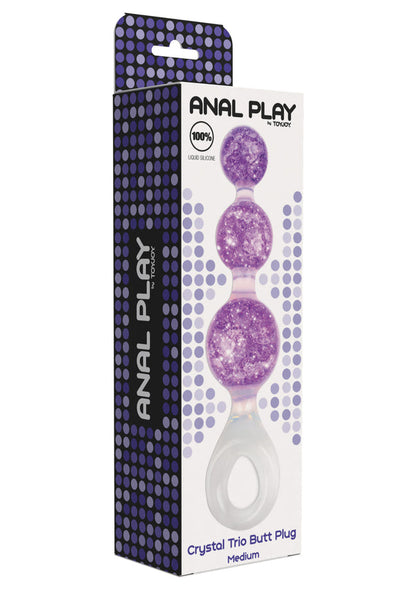Crystal Trio Butt Plug Medium by ToyJoy Anal Play