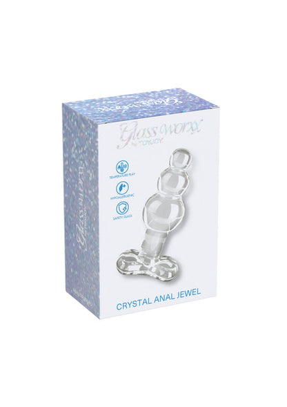 Crystal Anal Jewel by Toy Joy Glass Worxx