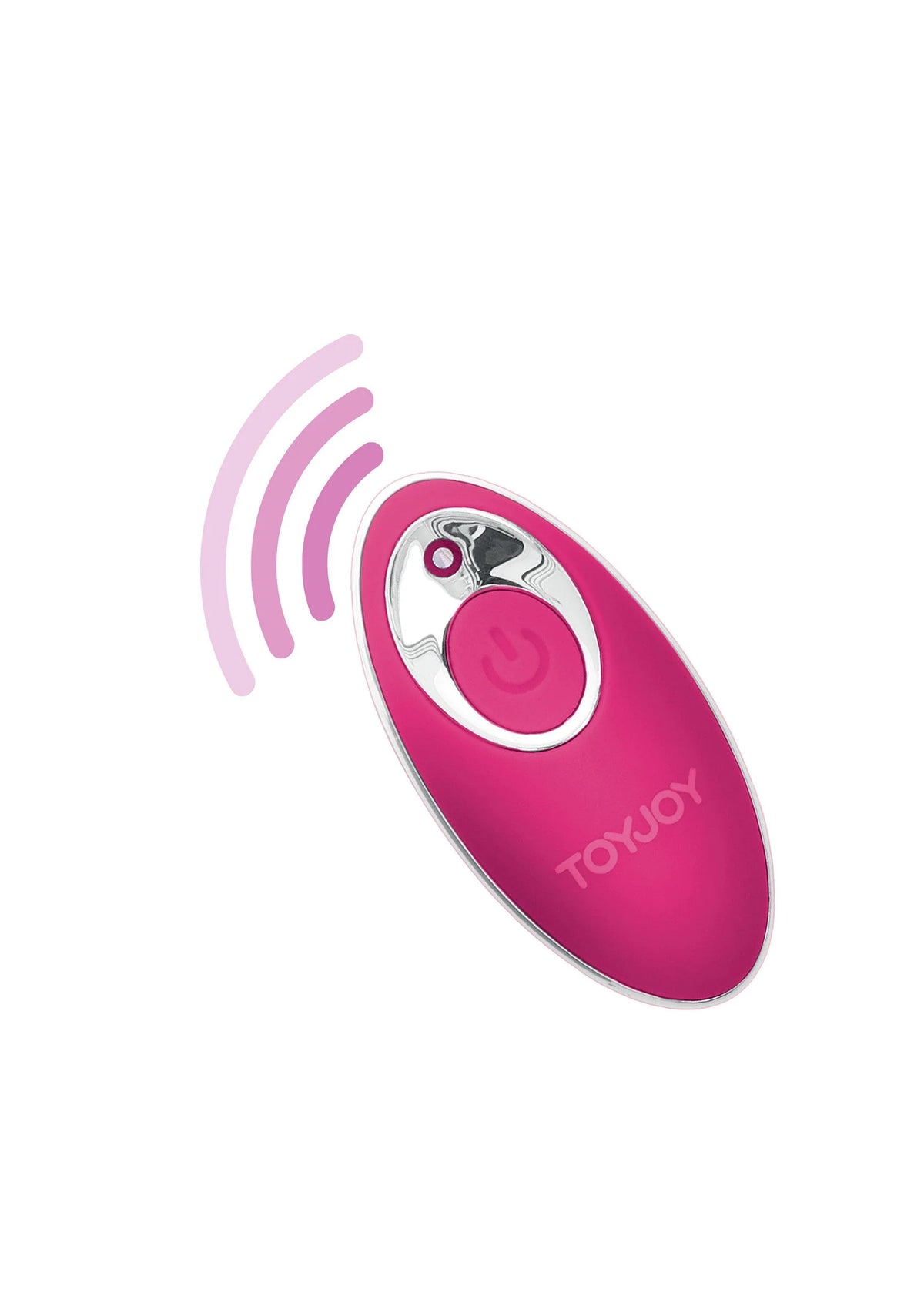 ToyJoy ovalen magenta afstandsbediening met trilknop en toonpictogram