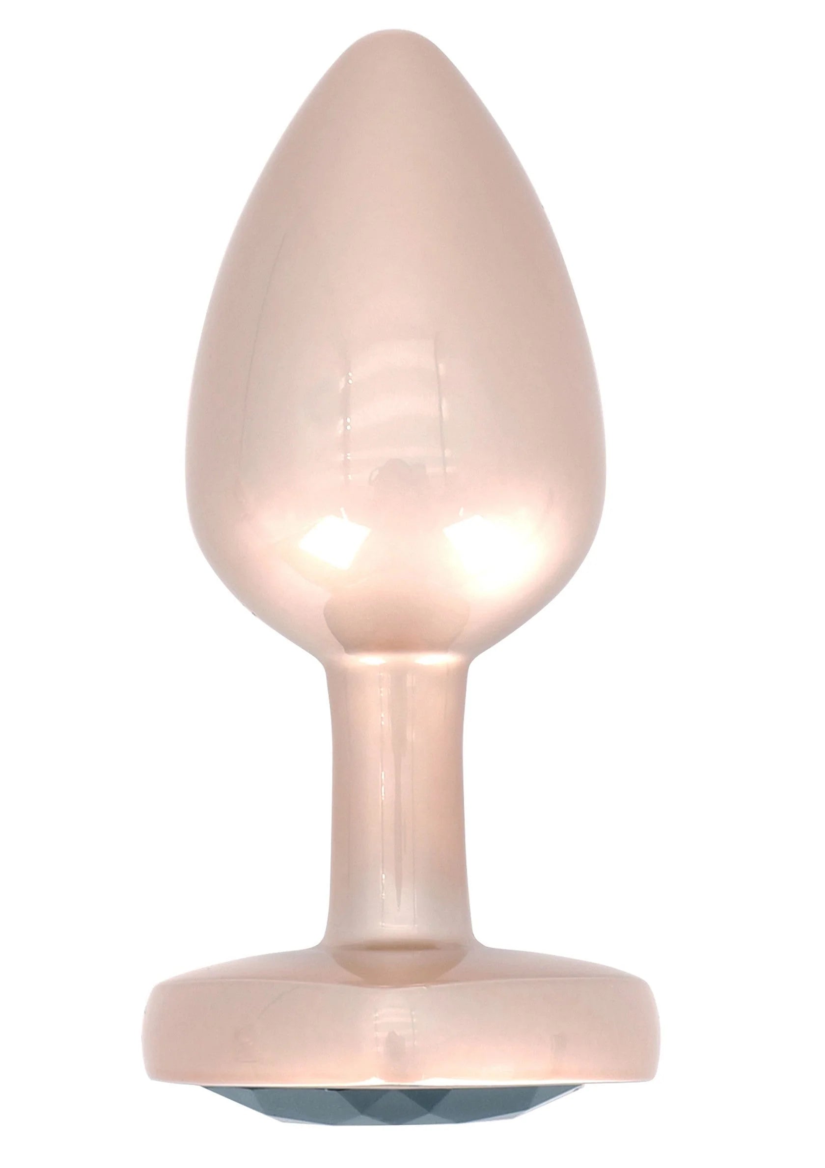 Gouden buttplug in druppelvorm met platte basis