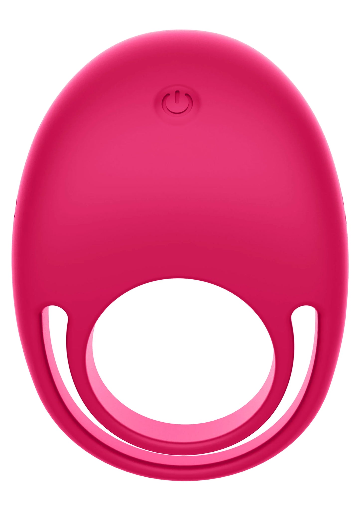 Roze C-ring vibrator, vooraanzicht met ronde uitsparing