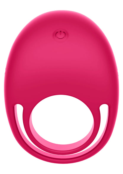 Roze C-ring vibrator, vooraanzicht met ronde uitsparing