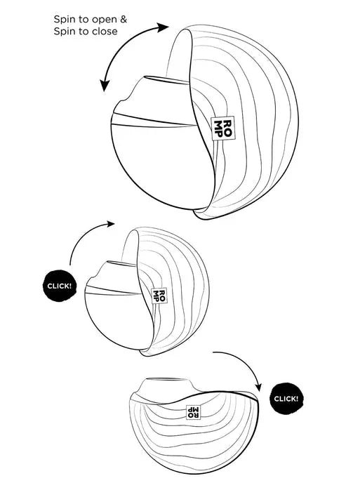 Spin airpressure vibrator by Romp - Happytoys Sexshop: Toys for Feeling Happy & Easy 😊 - Discreet geleverd