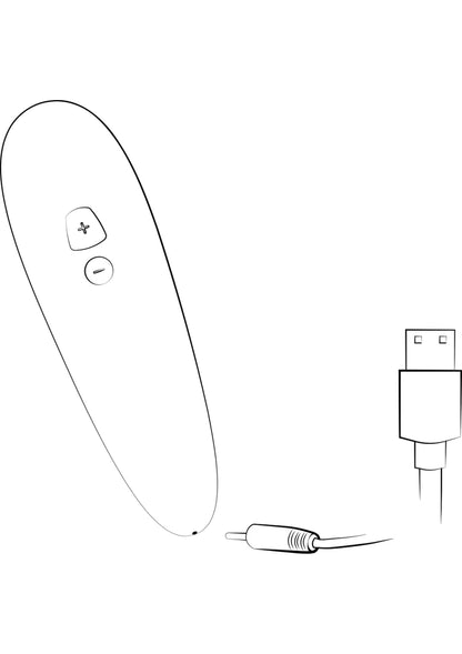 Roze bullet vibrator met twee knoppen en laadkabel, compact ontwerp