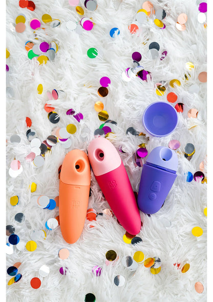 Set van drie bullet vibrators in oranje, roze en blauw