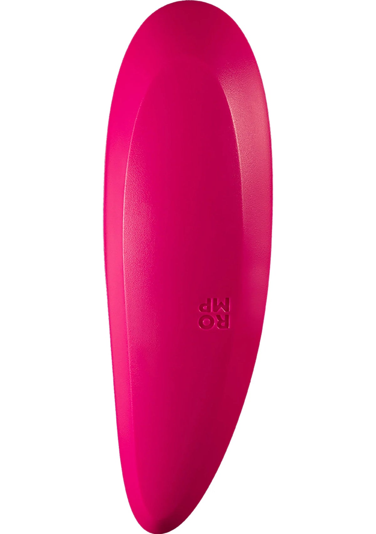 Roze bullet vibrator, zichtbare platte achterkant met logo