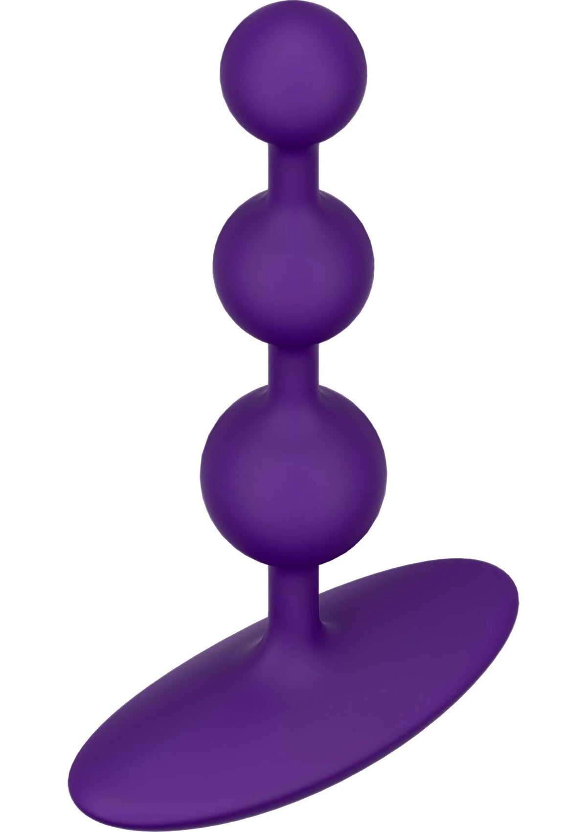 Paarse Romp anale buttplug met drie knoppen en brede platte schijf