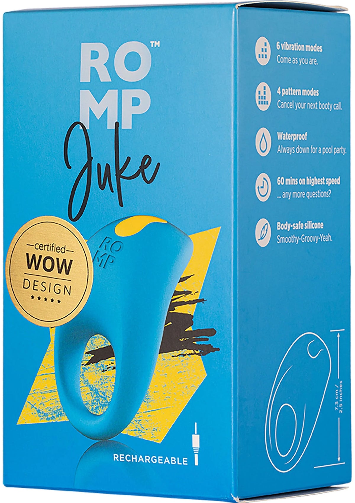 Bestel: Juke vibrating Cockring by Romp - bij Happytoys: de erotische sex webshop | liever Happy dan Easy ⭐⭐⭐⭐⭐