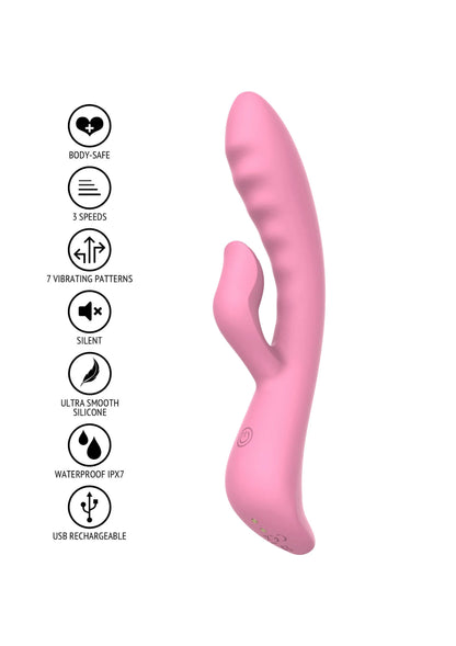 Bestel: The Belle Rabbit Vibrator by ToyJoy - bij Happytoys: de erotische sex webshop | liever Happy dan Easy ⭐⭐⭐⭐⭐