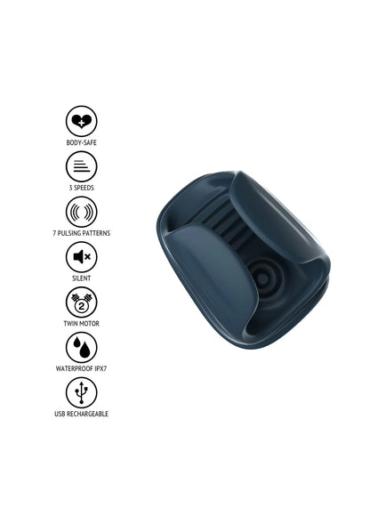Zwarte Nova-stroker met waterdichte, USB-oplaadbare functies en 3 standen